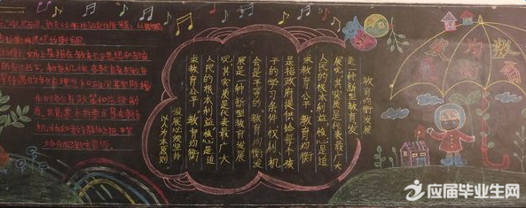 义教均衡发展黑板报