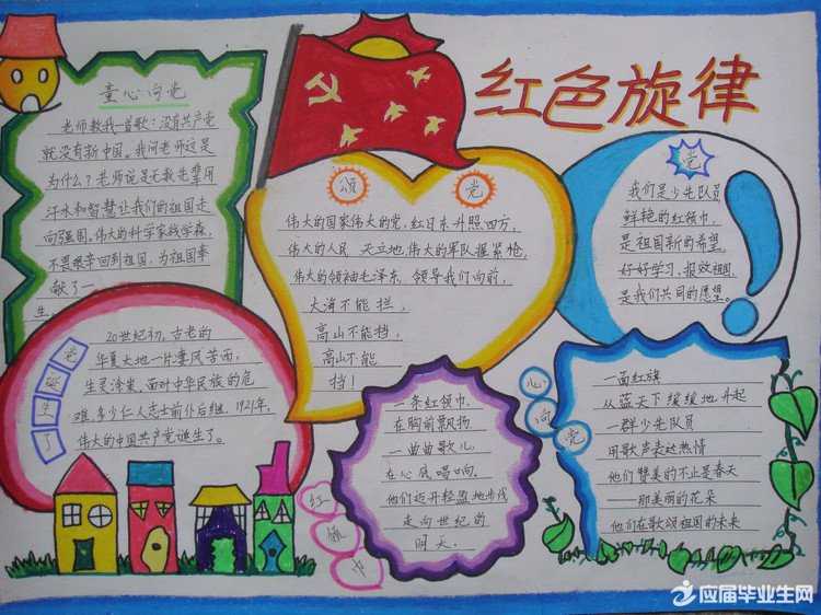 七一童心向党手抄报