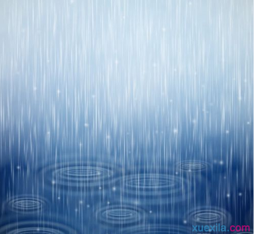 大雨之中回家