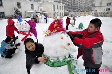 堆雪人作文600字4篇