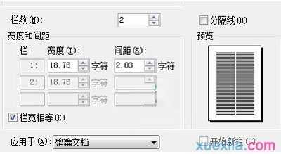 在WPS文字中如何分栏