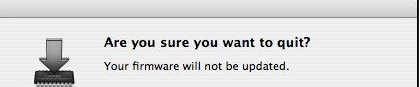 MAC系统不能进行固件更新突然显示出现意外