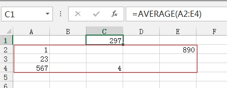 AVERAGE函数在excel的使用方法