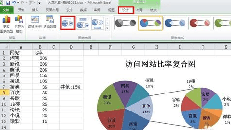 excel2013如何绘制复合饼图