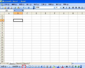 excel怎么绘制直线 excel2003如何绘制直线