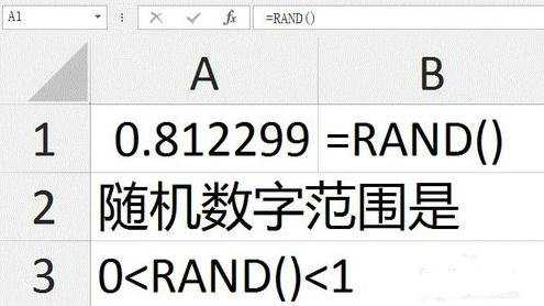 excel怎么生成随机数