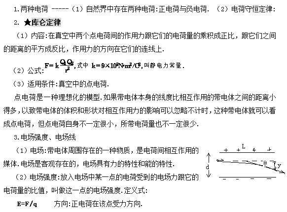 北京高一物理知识点