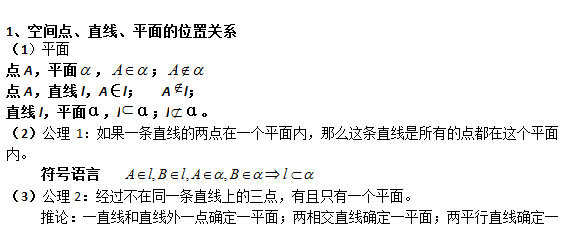 2016届高考文科数学知识点总结