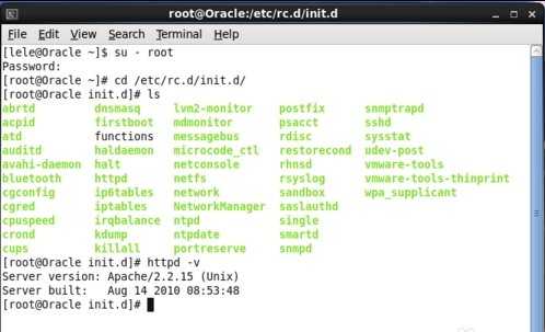 Linux中的Apache服务查看和启动的方法