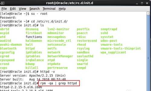 Linux中的Apache服务查看和启动的方法