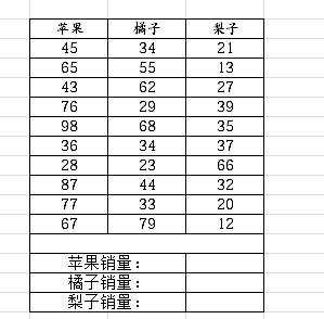 excel2010如何进行条件求和