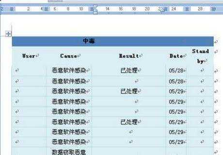 word怎么设置表格底纹