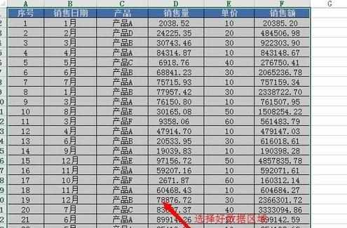 使用eWPS做数据透视表的教程