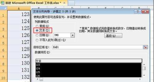 excel数值型数据转成文本型数据的方法