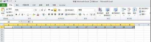 在excel2010中怎么按行填充序列