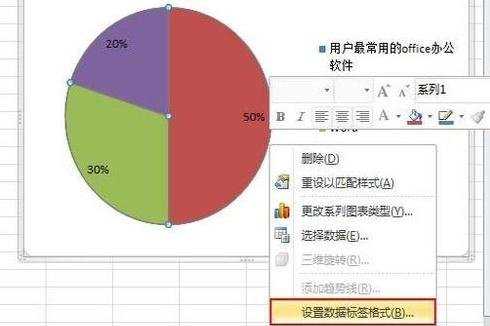 怎么在excel2010中制作扇形统计图