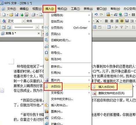 WPS文字怎么插入水印并设置图文教程