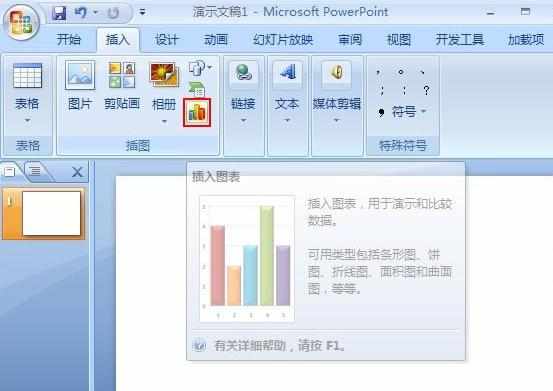 ppt2007怎样插入图表制作趋势图