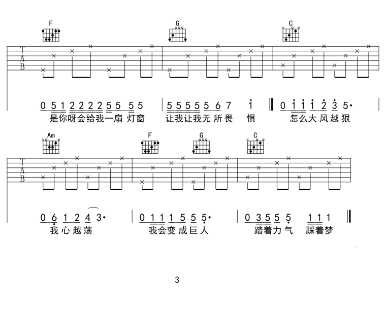 野子吉他谱