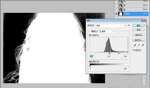 PS的通道怎么抠取头发
