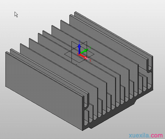 中望3D，CPU散热器散热片建模