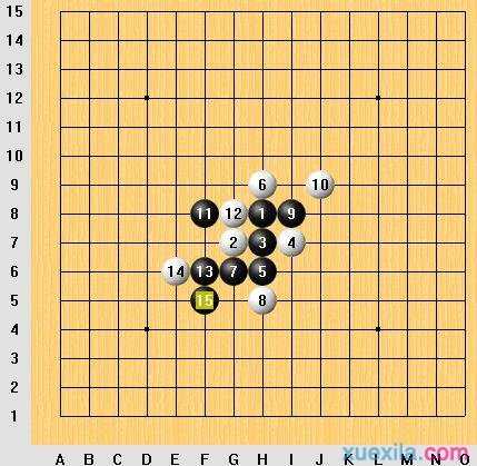 五子棋开局阵法介绍