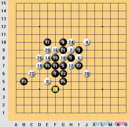 五子棋开局阵法介绍