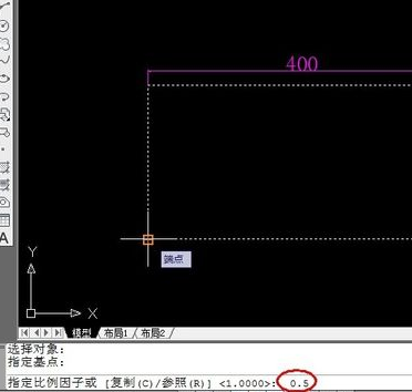 如何用CAD缩放图形比例