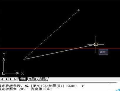 怎样使用CAD的旋转命令