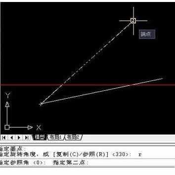 怎样使用CAD的旋转命令