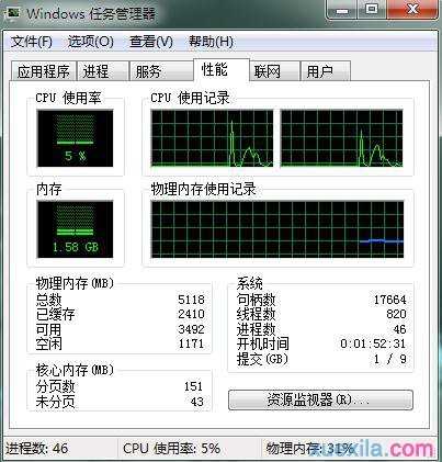 win7运行内存多少