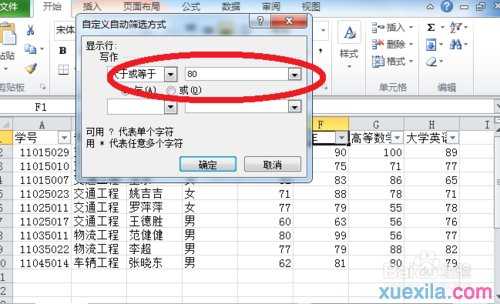 excel2010版本自定义筛选的方法