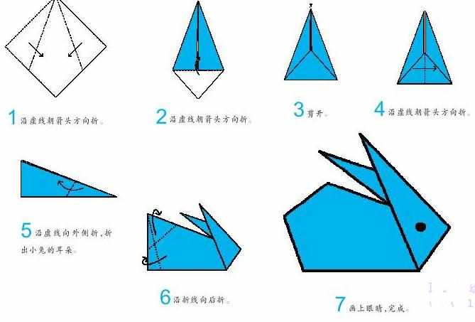 幼儿简易折纸手工大全(5种)