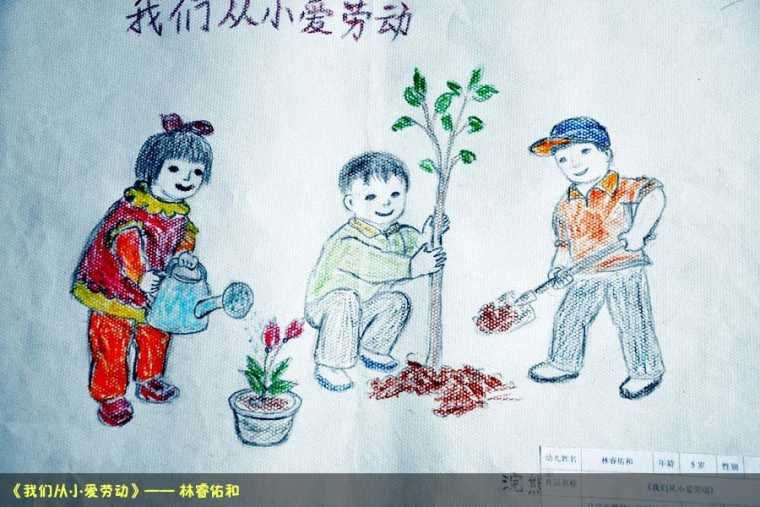 五一劳动节小学图画作品