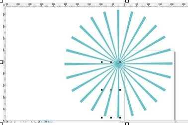 怎样在coreldraw中制作放射性的背景花纹