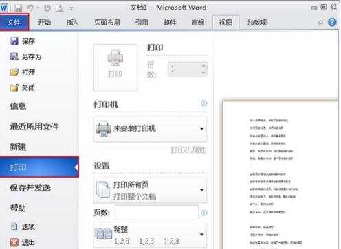 word2010如何设置垂直打印