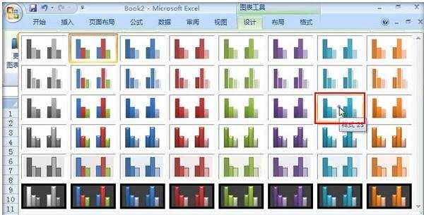 excel2007制作数据图表