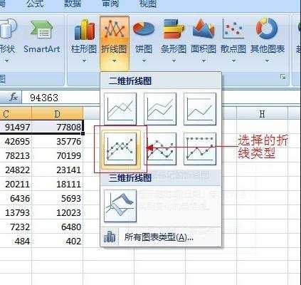 如何用excel画曲线图的教程