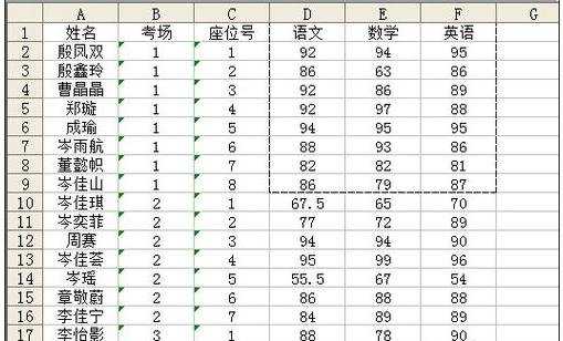 excel 2003打印指定区域的方法