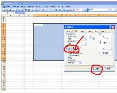 excel03版自动换行的方法