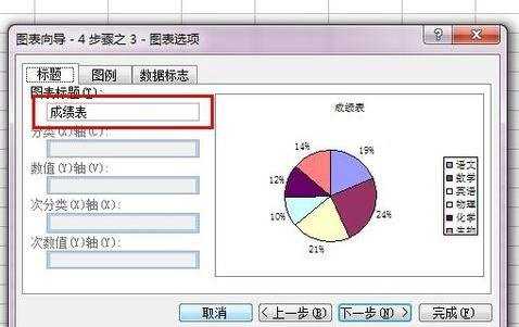 excel表格制作饼图的教程