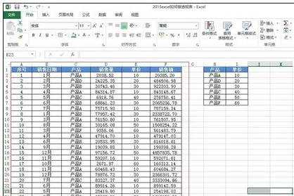 excel2013 制作透视表的教程