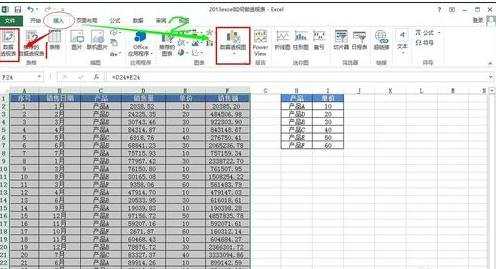 excel2013 制作透视表的教程