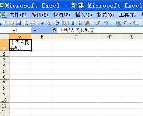 excel2003单元格换行的方法