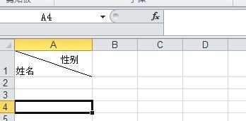 excel表格内添加斜线加文字的方法