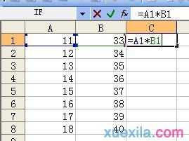 excel中乘法运算的操作教程