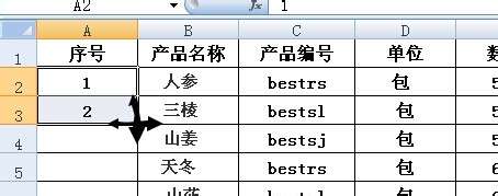 excel2010序号自动生成的方法