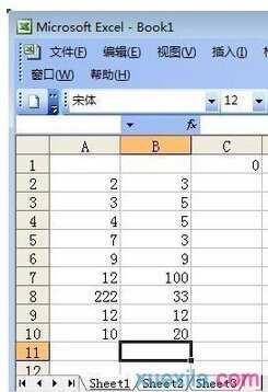 excel2003求积的方法