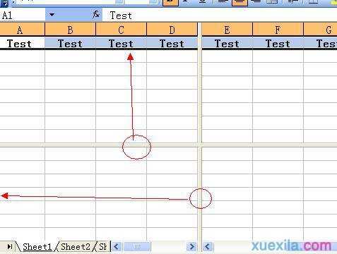 excel2003首行固定方法