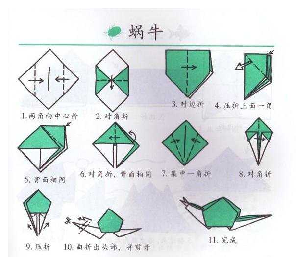 幼儿园中班折纸步骤图大全